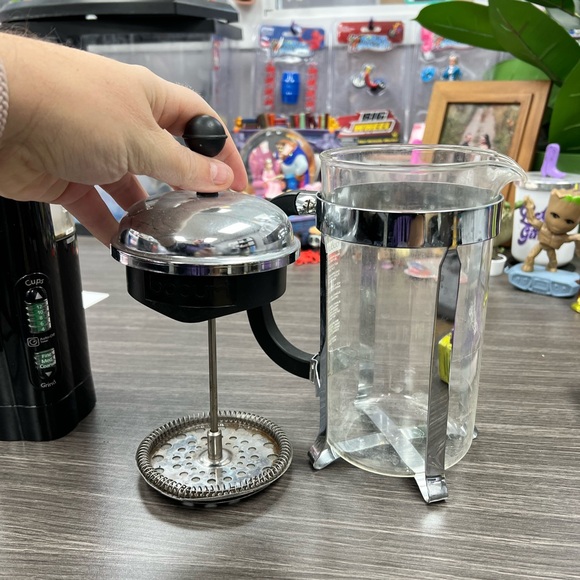 Other - Stainless Steel and Glass French Press Coffee Maker and Coffee Bean Grinder